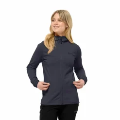 Jack Wolfskin Fleecejacken<· BAISELBERG HOODED FZ W graphite