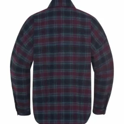 Jack Wolfskin Camping|Camping<· BAJA FLANNEL SHIRT W CHECK dark navy