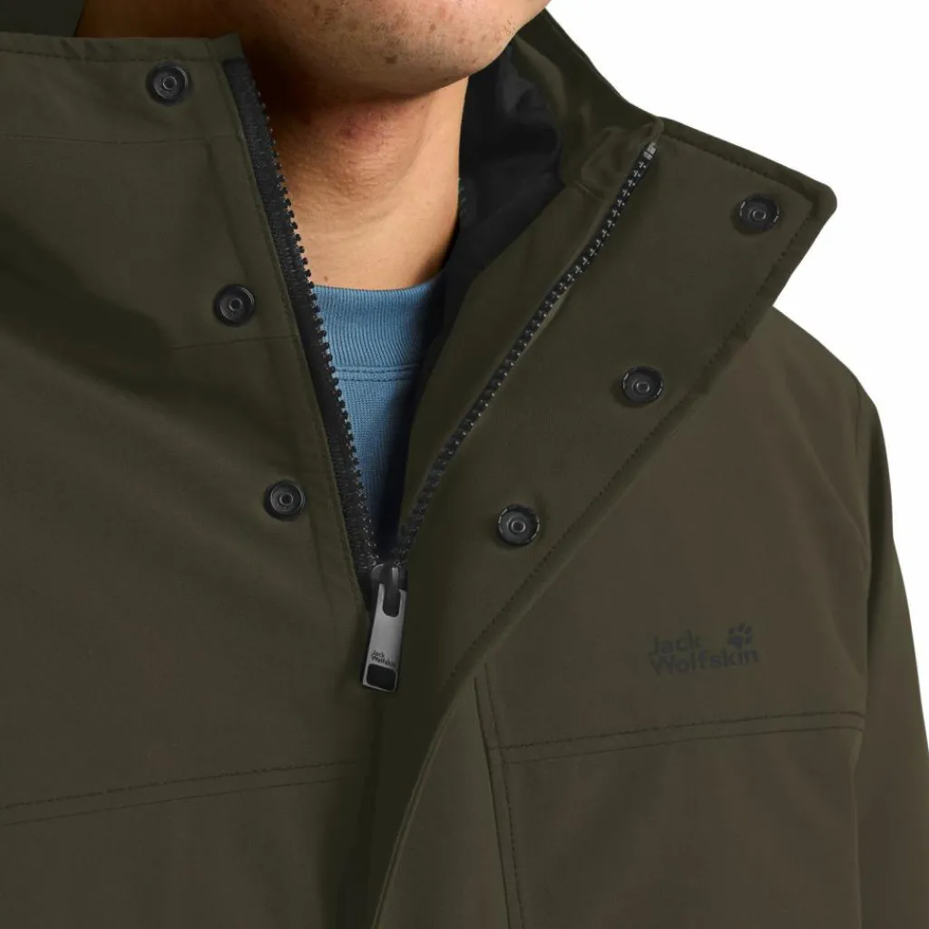 Jack Wolfskin Camping|Camping<· COLD CAMP COAT M obsidian moss