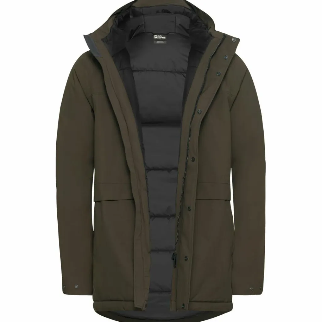 Jack Wolfskin Camping|Camping<· COLD CAMP COAT M obsidian moss
