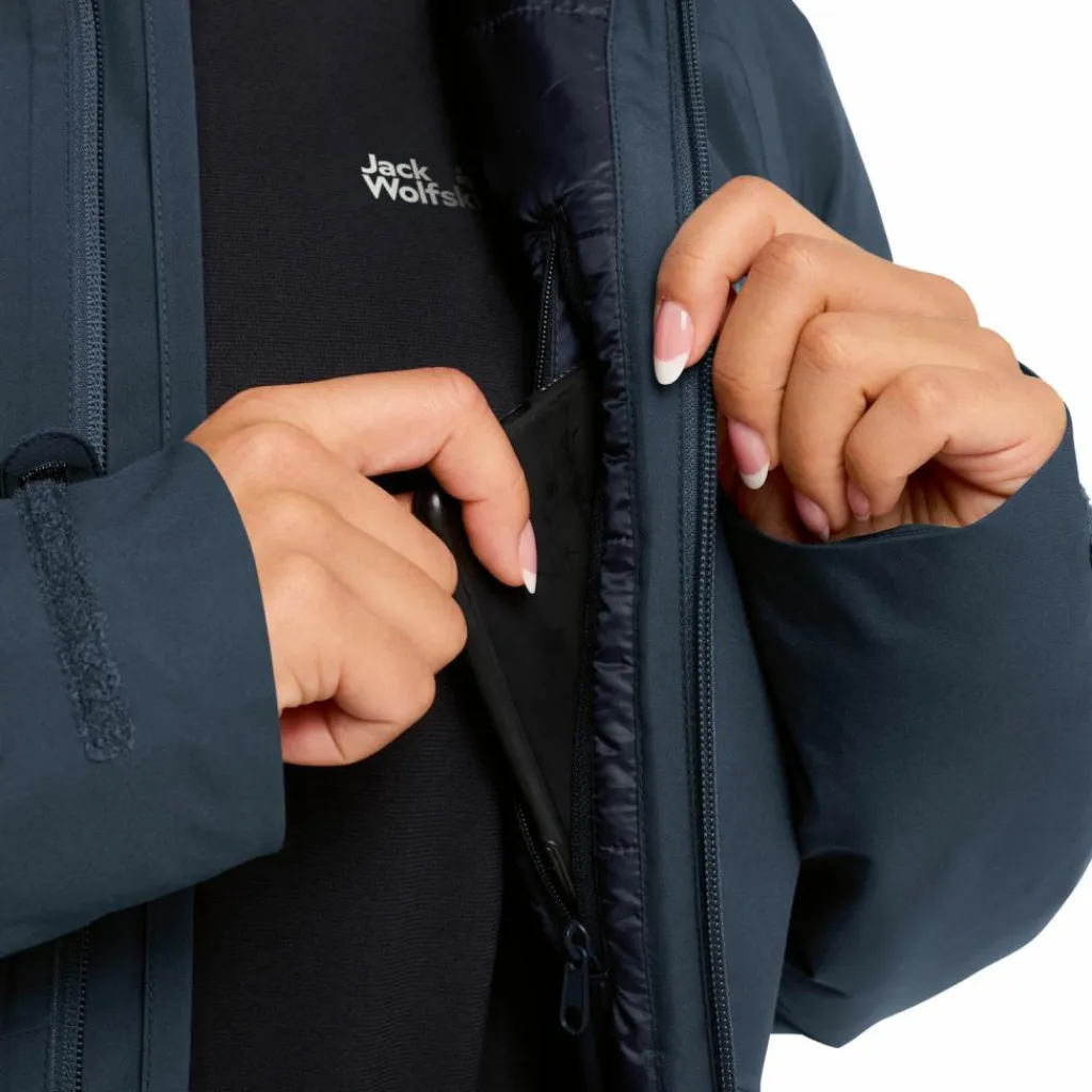 Jack Wolfskin Wandern|Regenjacken<· HEIDELSTEIN midnight sky