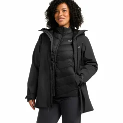 Jack Wolfskin Camping|Winterjacken<· ICECAPE 3IN1 DOWN JKT W RDS black
