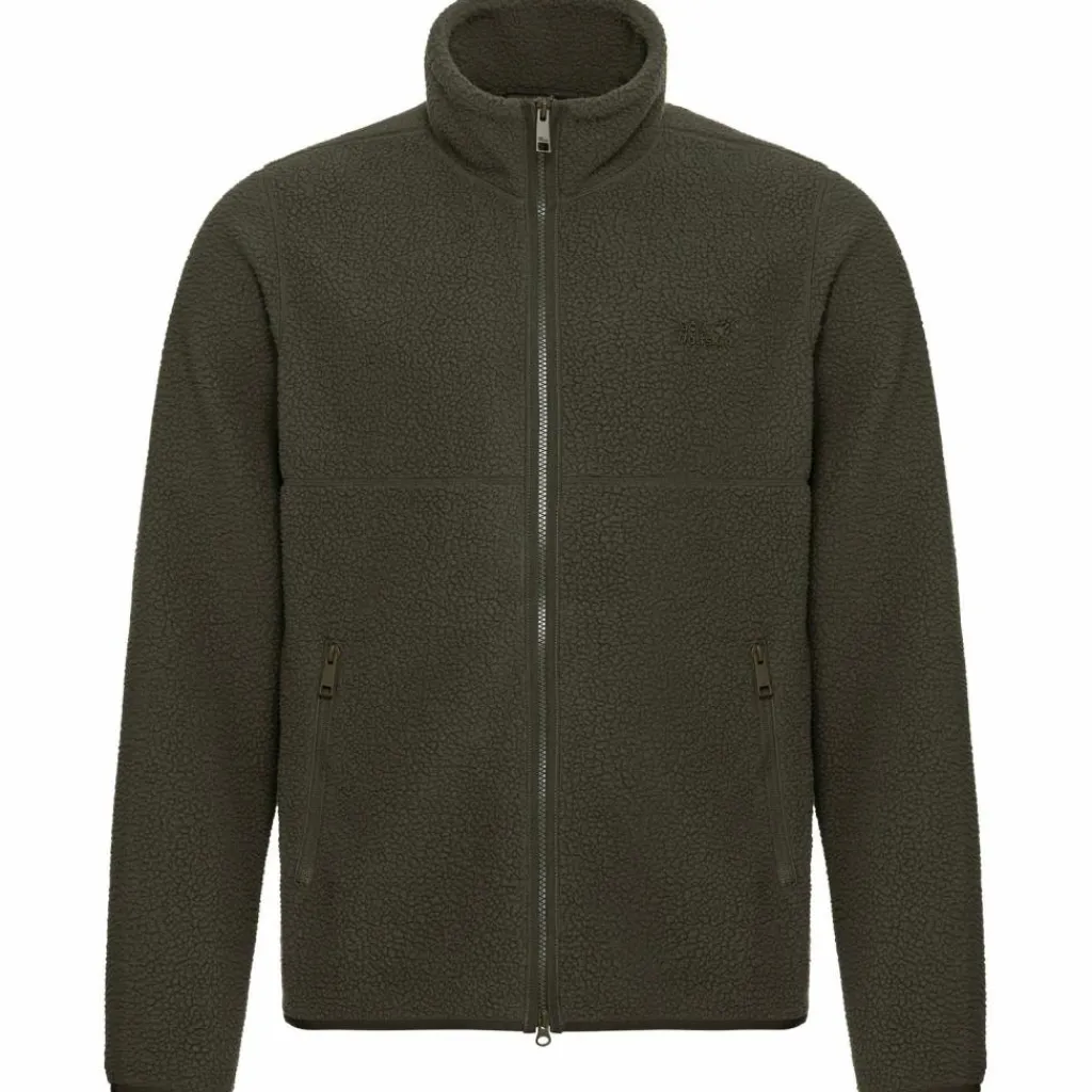 Jack Wolfskin Fleecejacken<· LITE CURL FZ M obsidian moss