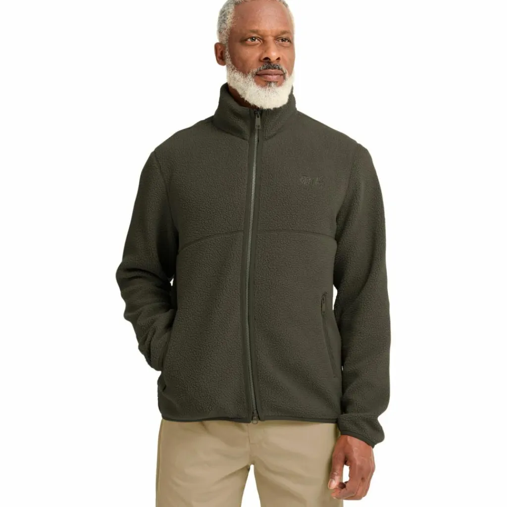 Jack Wolfskin Fleecejacken<· LITE CURL FZ M obsidian moss
