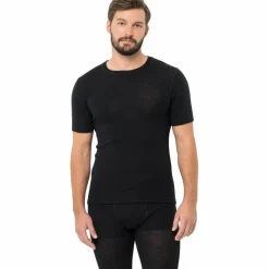 Jack Wolfskin Skitouren<· MERINO SHORTSLEEVE M black