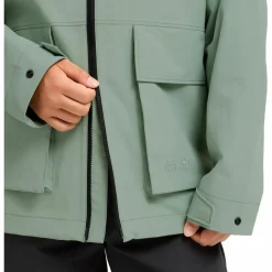 Jack Wolfskin Regenjacken|Übergangsjacken<· NABUR 2L JKT W green zinnia