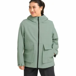Jack Wolfskin Regenjacken|Übergangsjacken<· NABUR 2L JKT W green zinnia