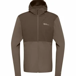 Jack Wolfskin Fleecejacken<· PRELIGHT TRAIL HOODY M cold coffee