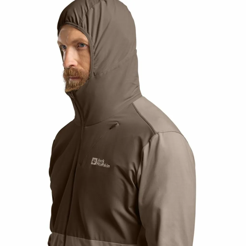 Jack Wolfskin Fleecejacken<· PRELIGHT TRAIL HOODY M cold coffee