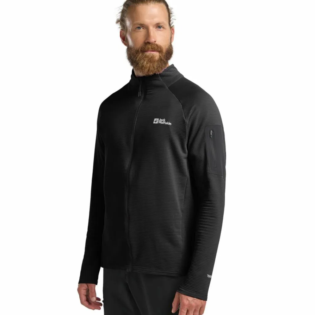 Jack Wolfskin Fleecejacken<· PRELIGHT FZ M black