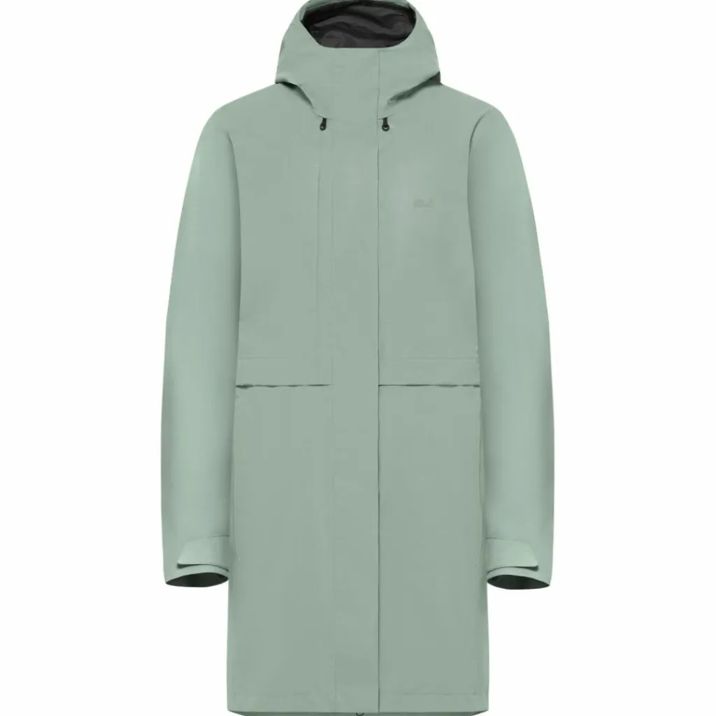 Jack Wolfskin Camping|Camping<· TERRAVIEW 2L COATW green zinnia