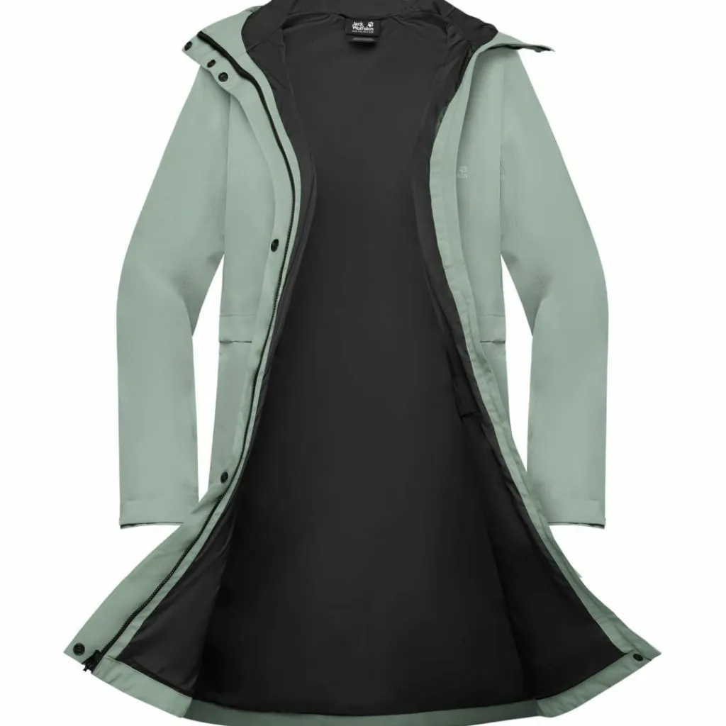 Jack Wolfskin Camping|Camping<· TERRAVIEW 2L COATW green zinnia