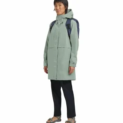 Jack Wolfskin Camping|Camping<· TERRAVIEW 2L COATW green zinnia