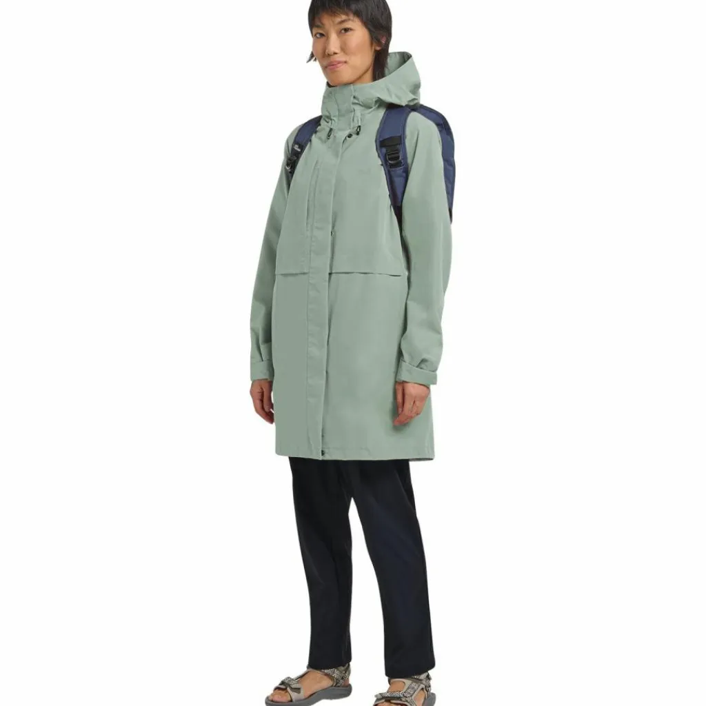 Jack Wolfskin Camping|Camping<· TERRAVIEW 2L COATW green zinnia