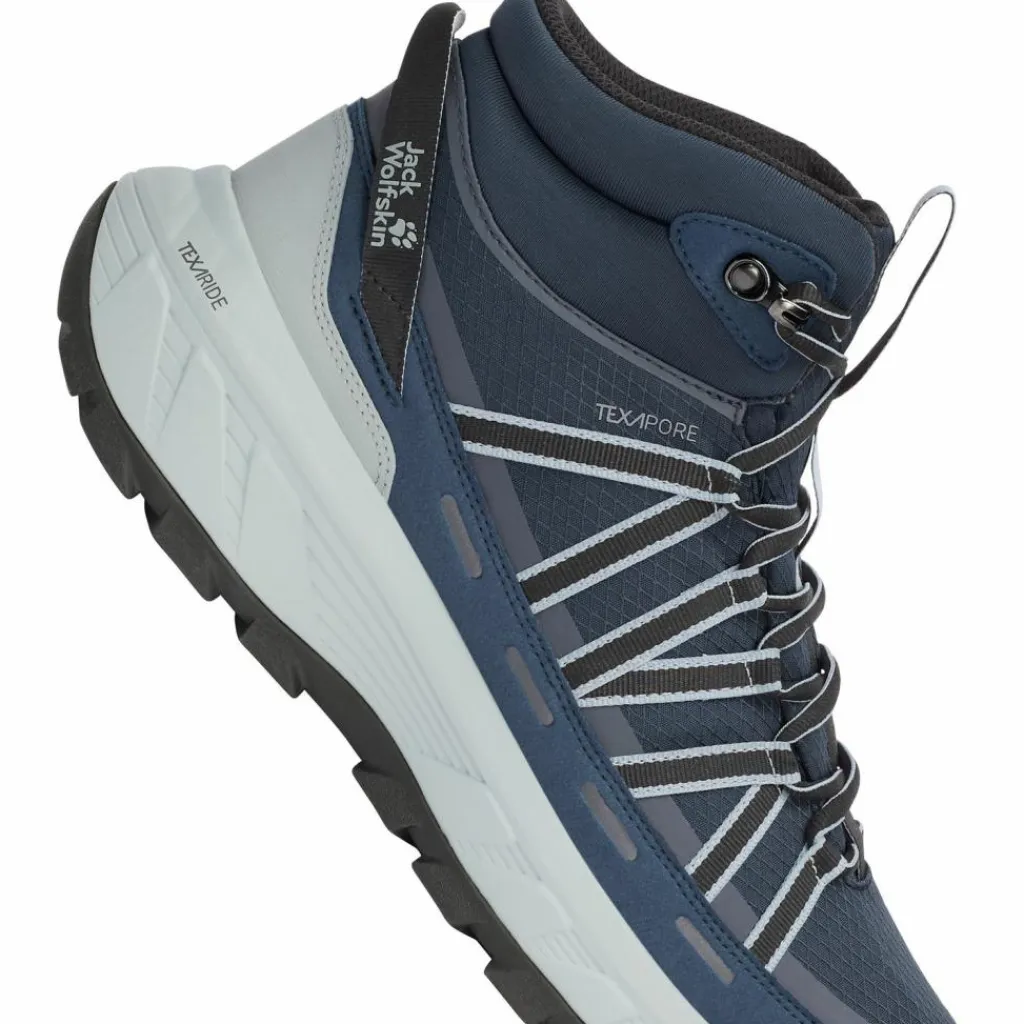 Jack Wolfskin Camping|Wanderschuhe<· WILD HIKE TEXAPORE MID M midnight sky