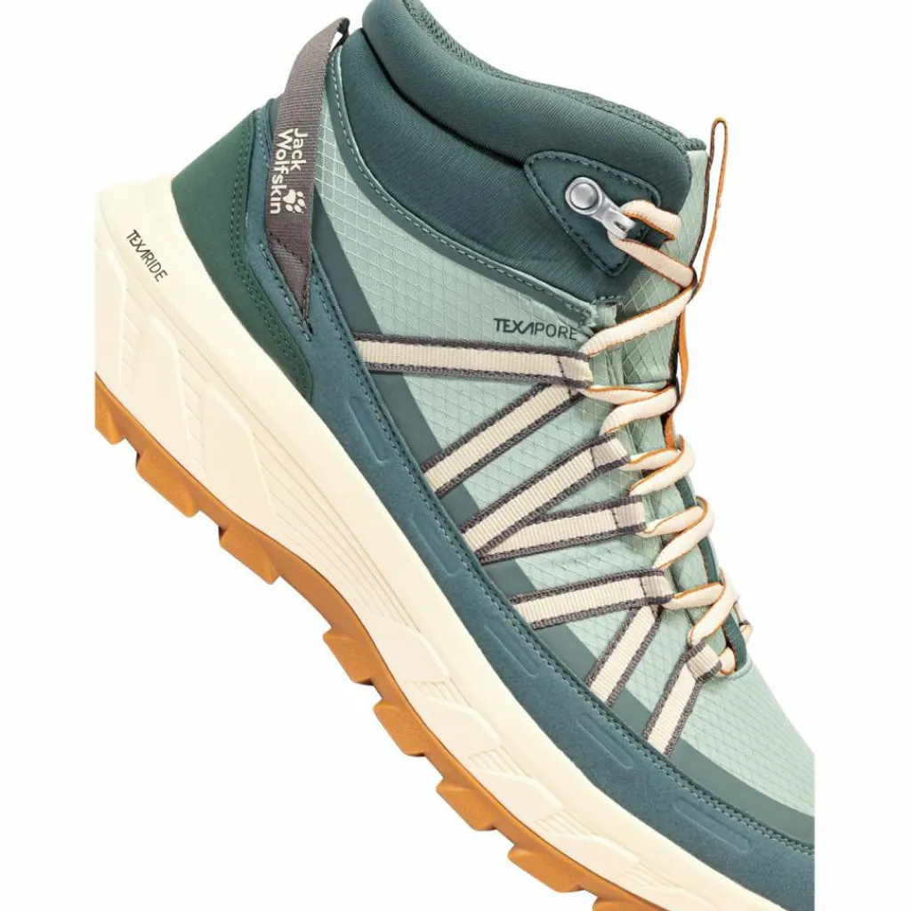 Jack Wolfskin Wanderschuhe<· WILD HIKE TEXAPORE MID M green zinnia