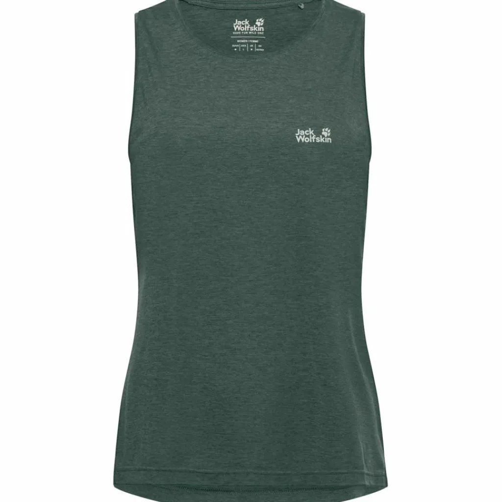 Jack Wolfskin Tops & Tanks<· WILDTRAIL TANK TOP W sago palm