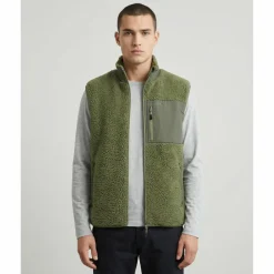 Jeff Green Fleecejacken< Dusky Green