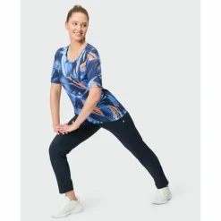JOY sportswear Yoga|Yoga<· VERENA blue leaf print