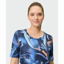 JOY sportswear Yoga|Yoga<· VERENA blue leaf print