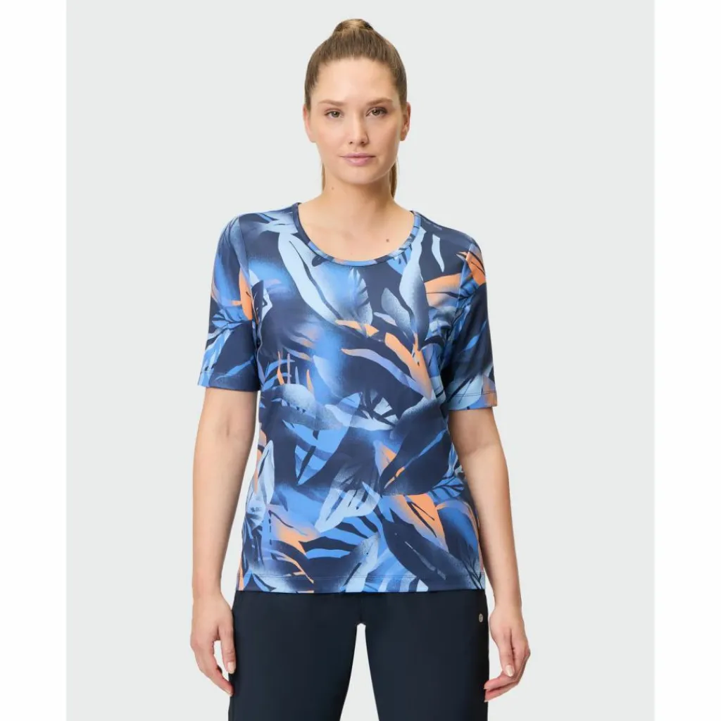 JOY sportswear Yoga|Yoga<· VERENA blue leaf print