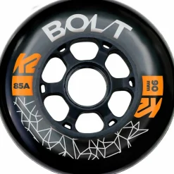K2 Inlineskating<· BOLT 90 MM 85A 8-WHEEL PACK W ILQ 9 schwarz-grau
