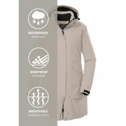 KILLTEC Mäntel<· Damen Funktionsparka Sand8110