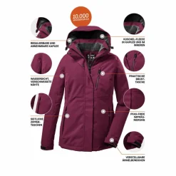 KILLTEC Regenjacken<· KOW 170 Rose4010