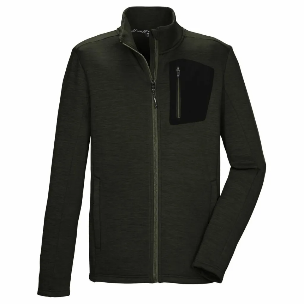 KILLTEC Fleecejacken<· KOW 80 MN FLX JCKT Dunkeloliv111