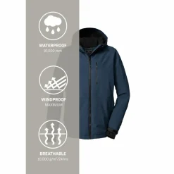 KILLTEC Regenjacken<· KOW 81 MN JCKT Blau3042
