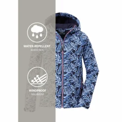 KILLTEC Wandern|Jacken<· Mädchen Softshelljacke Print Blau3044