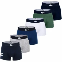 Lacoste Unterwäsche<· Boxershort Dunkelblau/Grau/Grün/Weiß