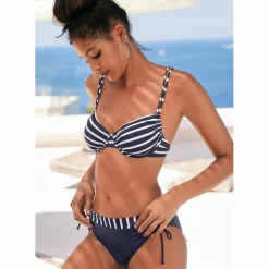 Lascana Schwimmen|Schwimmen<· Bügel-Bikini schwarz-wei&szlig;