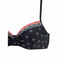 Lascana Schwimmen<· Bügel-Bikini-Top schwarz-bedruckt