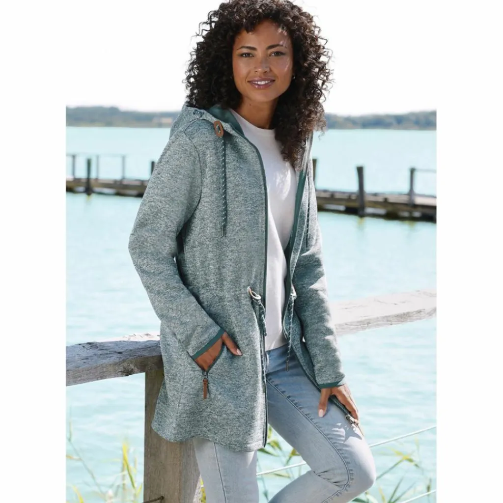 Lascana Fleecejacken<· Fleecejacke petrol
