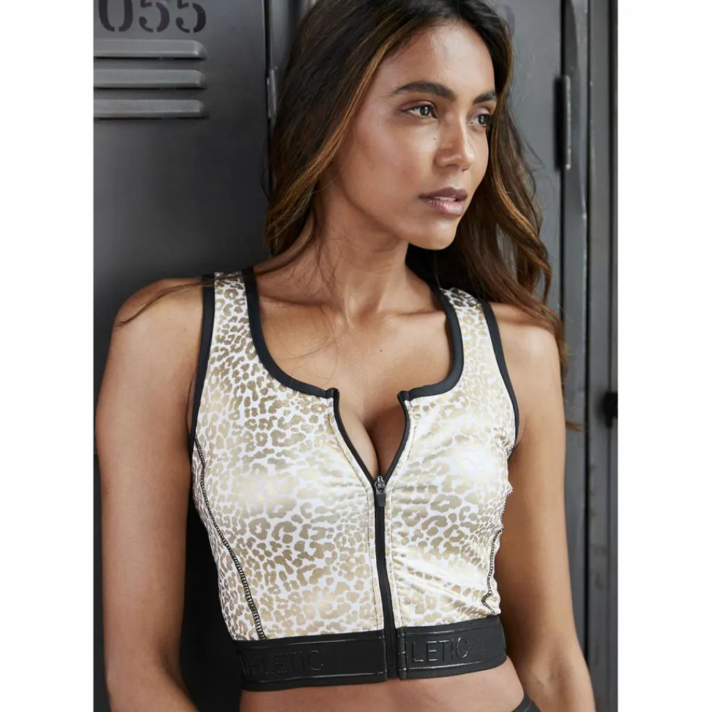 LASCANA Active Yoga|Yoga<· Crop-Top gold - weiß