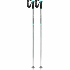 LEKI Skistöcke|Stöcke<· Neolite Airfoil WM 23/24 gunmetal-black-light turquoise