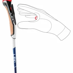LEKI Nordic Walking|Stöcke<· Smart Pacer Lite midnightblue dark metallic-darkblue-white
