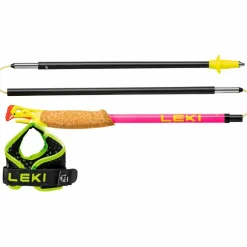 LEKI Wandern|Trailrunning<· Ultratrail FX.One Superlite neonpink-neonyellow-naturalcarbon