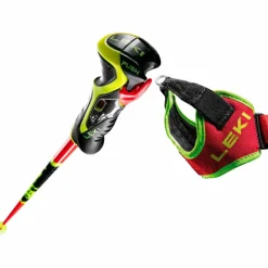 LEKI Ski|Ski<· WCR TBS SL 3D bright red-black-neon yellow