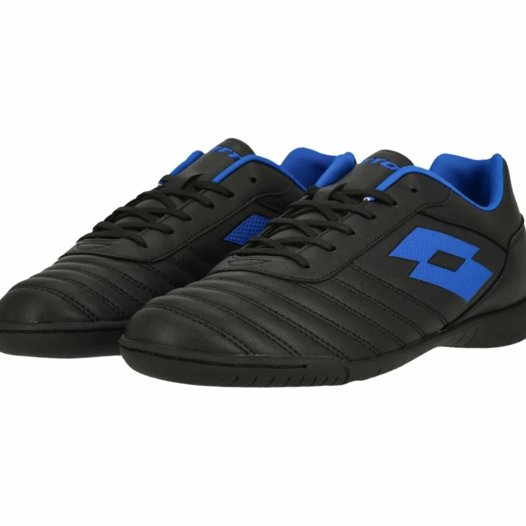 Lotto Fußballschuhe|Hallenschuhe<· Milano 700 2CA All Black/Pacific Blue