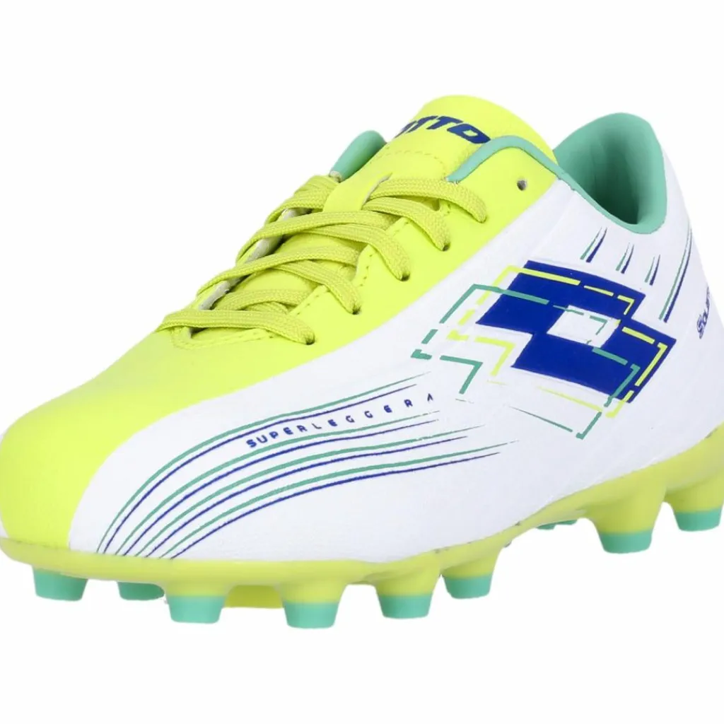Lotto Fußball|Fußballschuhe<· Solista BPB All White/Surf The Web/Sunny Lime
