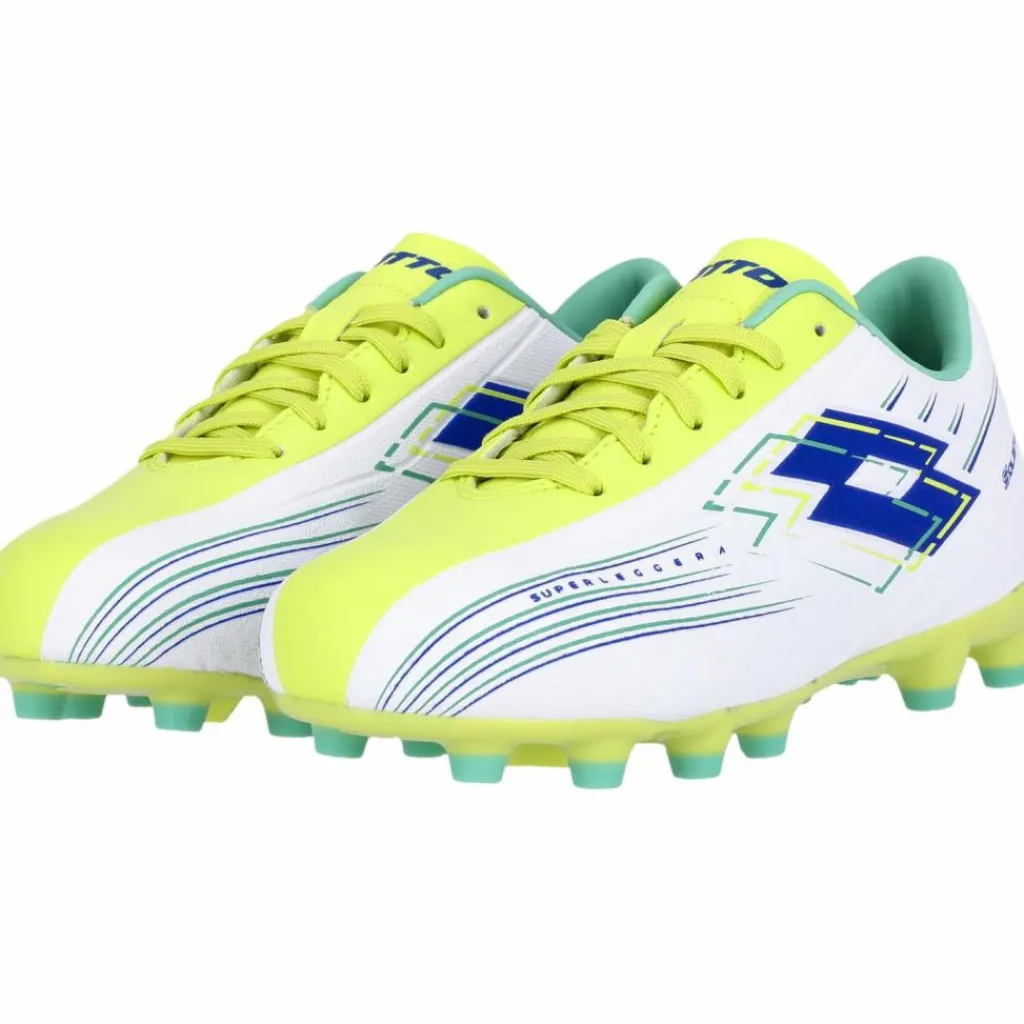 Lotto Fußball|Fußballschuhe<· Solista BPB All White/Surf The Web/Sunny Lime