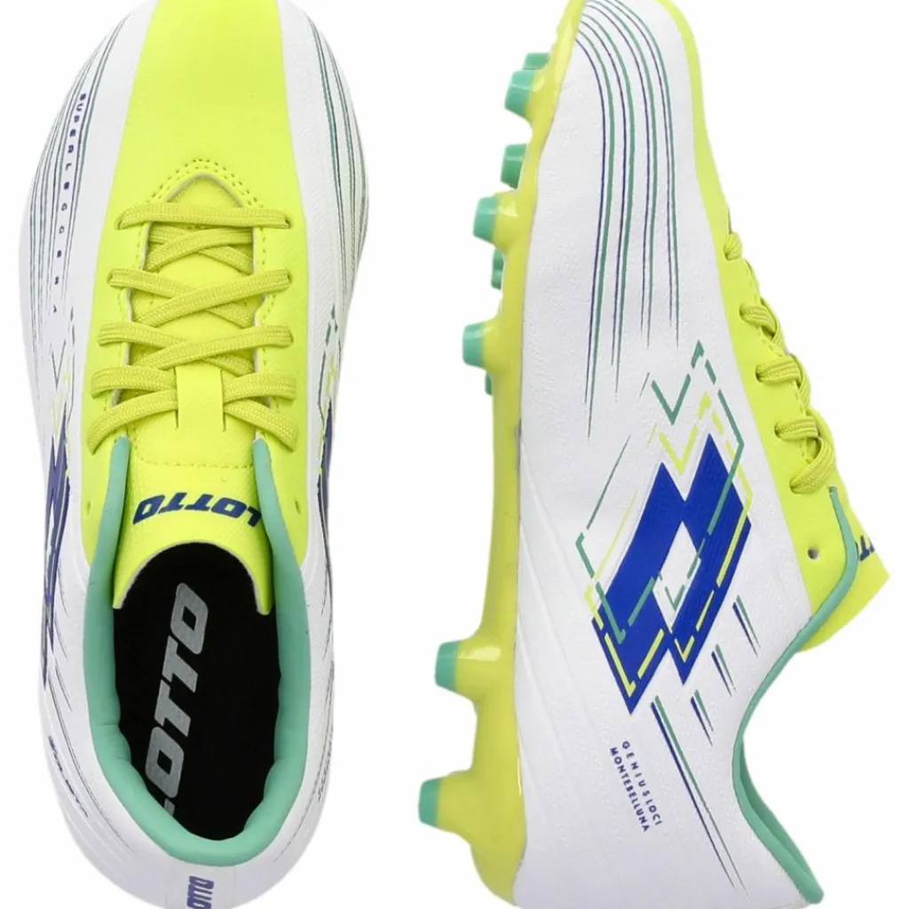 Lotto Fußball|Fußballschuhe<· Solista BPB All White/Surf The Web/Sunny Lime