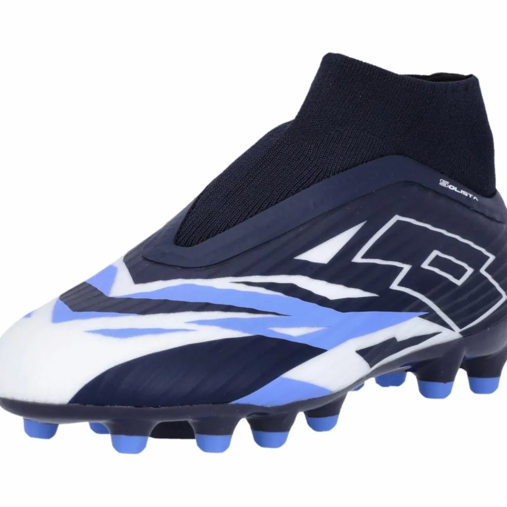 Lotto Fußballschuhe<· Solista 300 9Z4 Navy Blue / All White / Cornflower