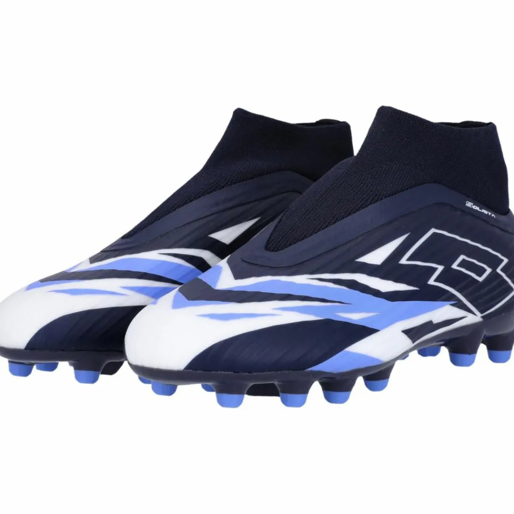 Lotto Fußballschuhe<· Solista 300 9Z4 Navy Blue / All White / Cornflower