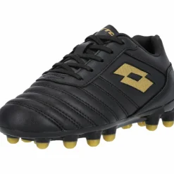 Lotto Fußball|Fußballschuhe<· Stadio 700 AGM JR 1UQ All Black/Light Platino