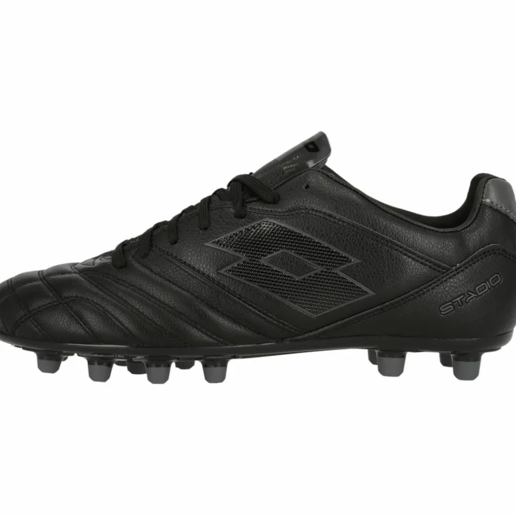 Lotto Fußballschuhe<· Stadio 300 III 2AF All Black/Asphalt