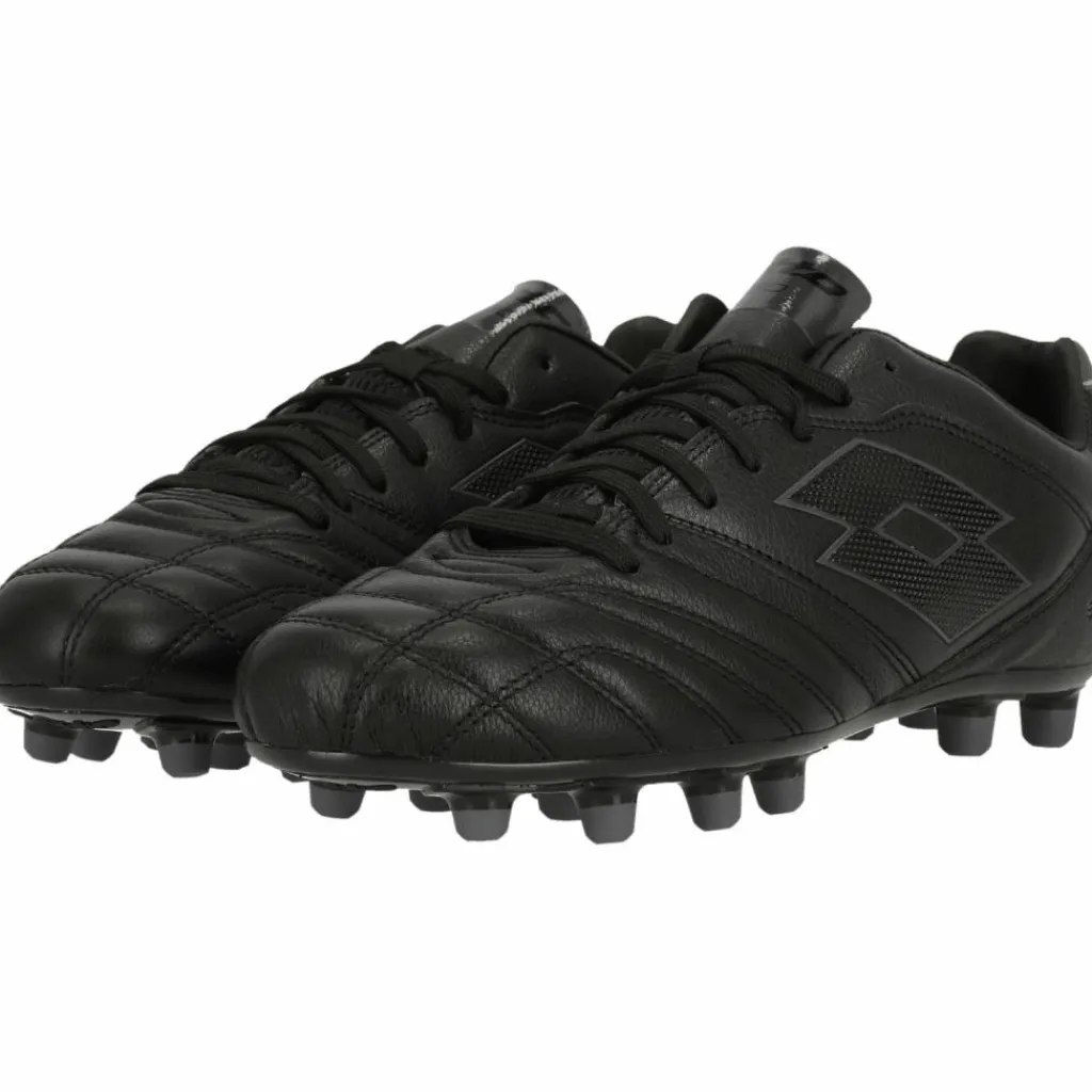 Lotto Fußballschuhe<· Stadio 300 III 2AF All Black/Asphalt