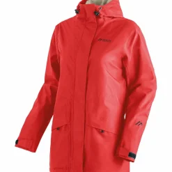 Maier Sports Regenjacken<· Brocken Long W Rot4541